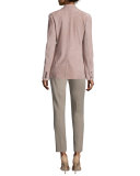 Yvette Two-Button Jacket, Rose