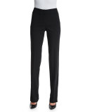 Madison Straight-Leg Pants, Black