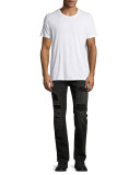 Mr. 87 Slim-Fit Destroyed Jeans, Black