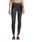 Foundation Athletic Leggings, Heather Charcoal/Black