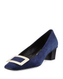 Decollette Belle Vivier Pump, Navy