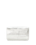 Crocodile Wallet on a Chain, Silver
