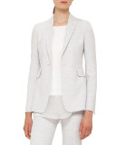 Jersey Melange Blazer, Sail