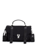 PS1 Medium Nylon Crossbody Bag, Black