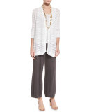 Boucle Shaped Cardigan, White 