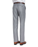 Super 150s Wool Trousers, Gray