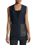 Fleet Cotton-Blend Vest, Salute