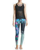 Graphic Printed Sport Leggings, Cleo