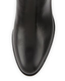 VIP Leather Over-The-Knee Boot, Black