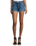 Distressed Cutoff Denim Shorts, Sardinia Beach