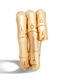 Bamboo 18K Gold Double-Coil Ring, Size 7