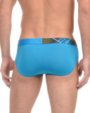 Mod Modal® No Show Briefs, Blue Jewel