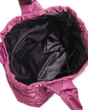 Small Quilted Nylon Knot Tote Bag