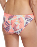 Starfish Hue Reversible Hipster Swim Bottom, Orange