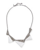 Crystal Origami Bib Necklace