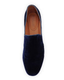 Piper Velvet Smoking Loafer, Midnight
