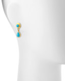 19K Turquoise Drop Earrings