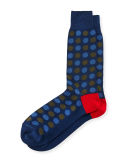Bicolor Polka Dot Socks