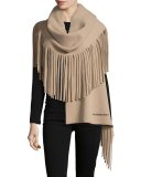 Solid Felted Fringe Knitted