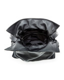 Flamenco Knot Bucket Bag, Black