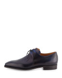 Arca Leather Derby Shoe w/Dark Blue Patina