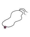 20mm Osetra Faceted Garnet Pendant Necklace, 42"