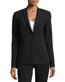 Darcy One-Button Jacket, Black