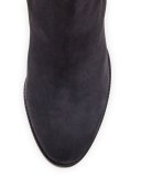Top 70 Suede Red Sole Ankle Boot, Charcoal Gray
