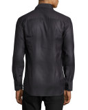 James Tailored-Fit Shirt, Gray Ombré