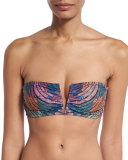 Radial V-Wire Bandeau Swim Top