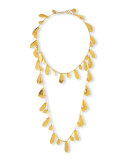 18k Gold-Dipped Layered Petal Necklace