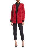 Quilted Velour Topper Jacket
