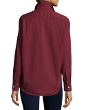 Eileen Button-Front Shirt, Vamp