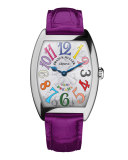 Ladies Color Dreams Curvex Watch with Alligator Strap
