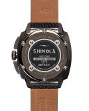 40mm Brakeman Chronograph Leather Watch, Black