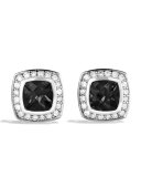 Petite Albion Earrings with Black Onyx and Diamonds