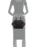 Half-Moon Leather Satchel Bag