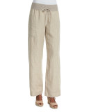 Organic Linen Wide-Leg Pants
