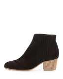 Haider Suede Bootie, Black