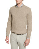 Seamless Yak Crewneck Sweater, Oatmeal