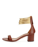 Spin Me Around Multi-Strap Sandal, Luggage