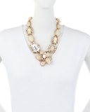 Bold Multi-Crystal Statement Necklace