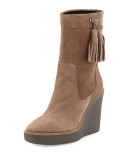 Viola Suede Wedge Bootie