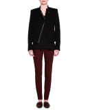 Falabella Chain-Trim Melton Jacket, Black
