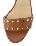 Veto Studded Leather 65mm Sandal, Canyon/Gold