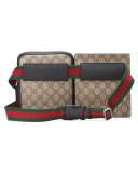 GG Supreme Web Belt Bag, Beige/Ebony