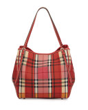 Canterbury Small Horseferry Check Tote Bag, Parade Red