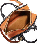 Amazona 28 Multiplication Satchel Bag, Black/Tan