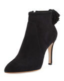 Maryl Suede Pompom Bootie