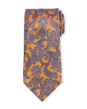 Paisley-Print Silk Tie